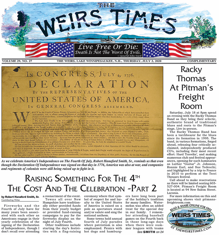 Inside This Week’s Weirs Times – July 2, 2020