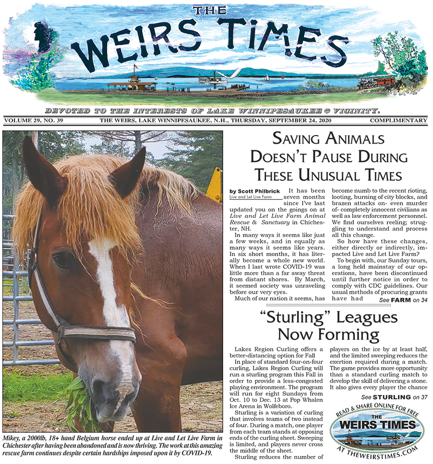 September 24, 2020 Weirs Times Newspaper Online Now!