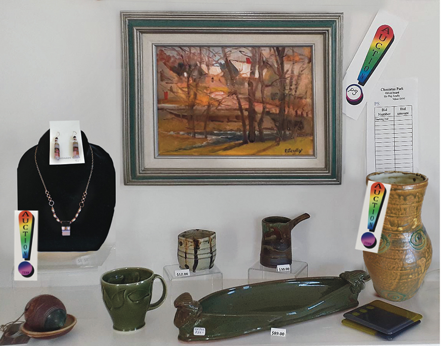 Silent Auction At Artworks Gallery In Chocorua