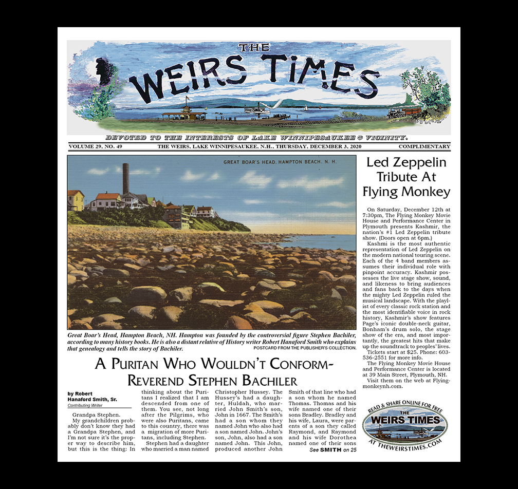 December 3, 2020 Weirs Times Newspaper Online Now!