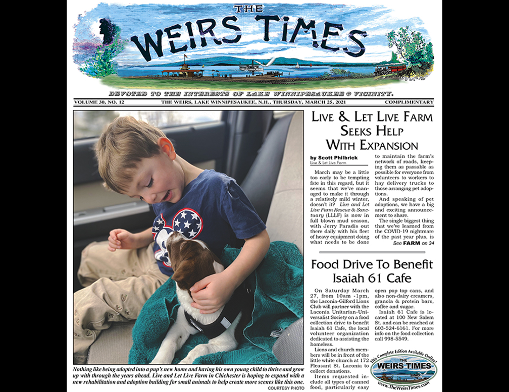 March 25, 2021 Weirs Times Newspaper Online Now!