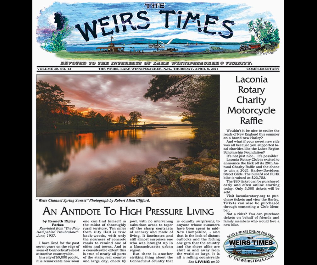 April 8, 2021 Weirs Times Newspaper Online Now!