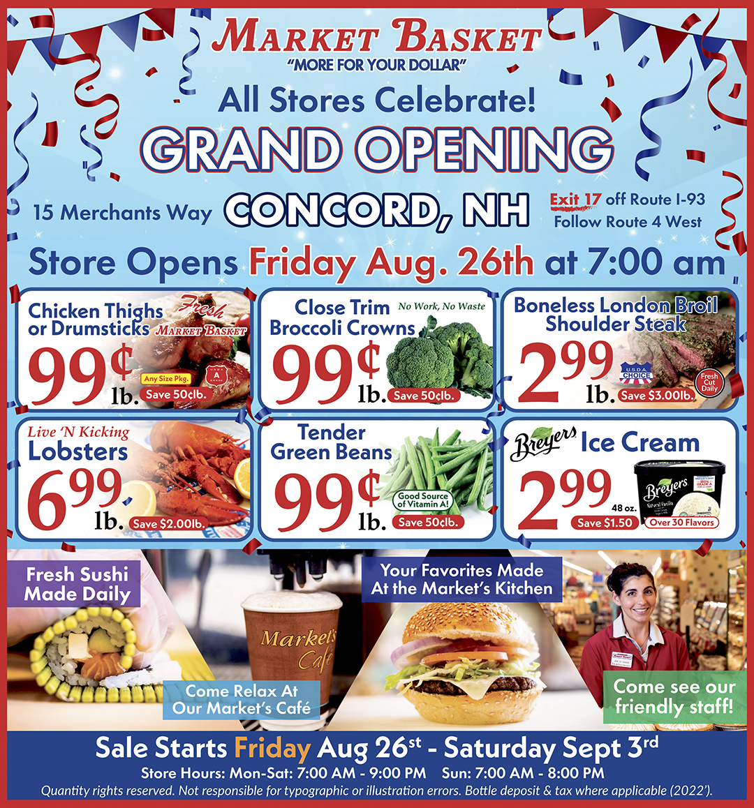 Grand Opening Day @ the Newest Market Basket Store Location in Concord